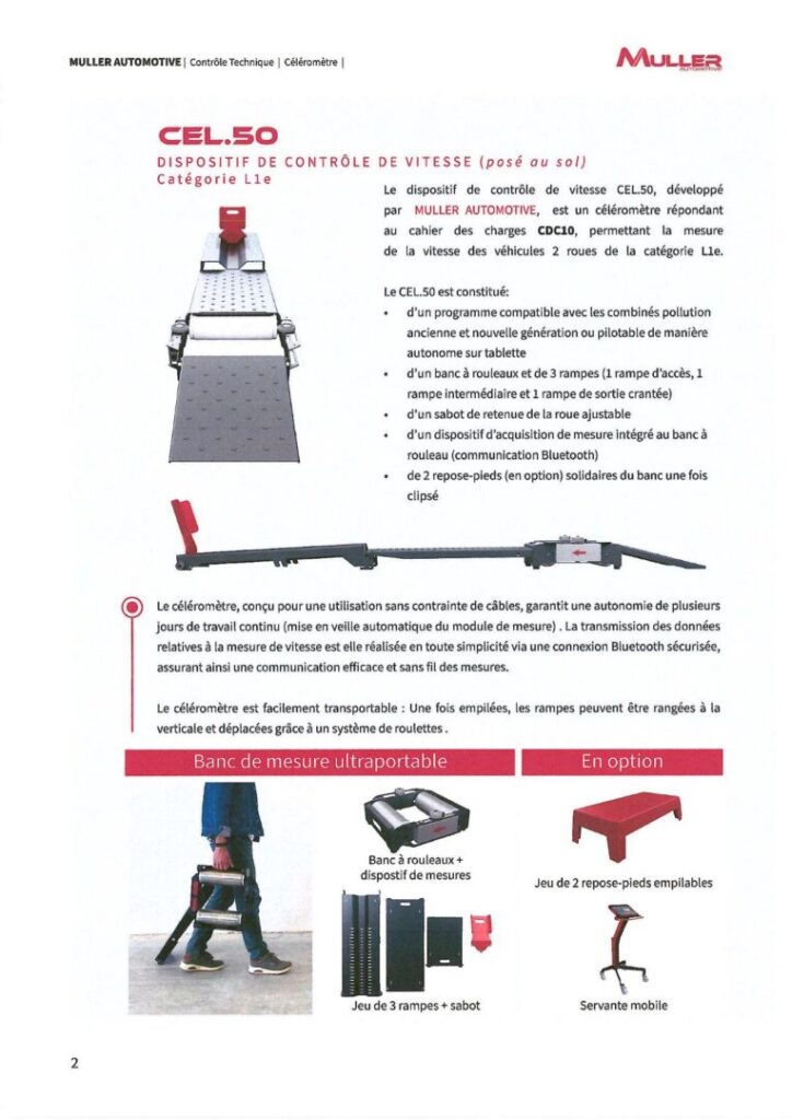 CELEROMTRE MULLER 1 1 - Contrôle technique